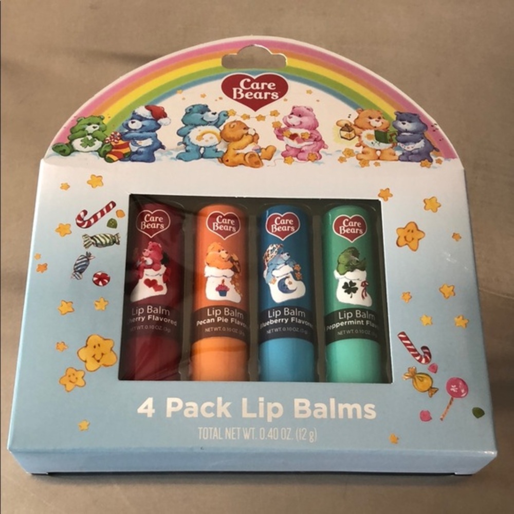 Care Bears nwt 4 Pack Lip Balms